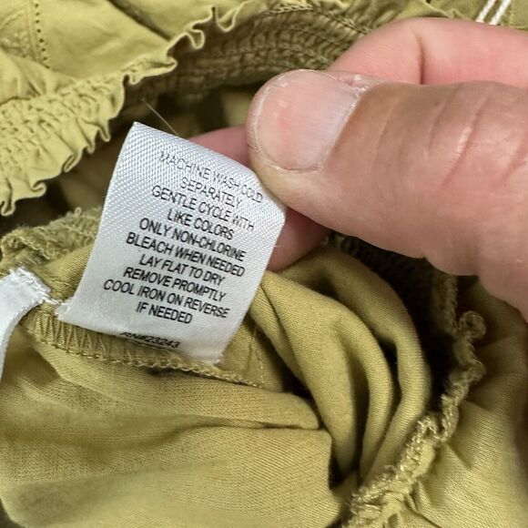 NWT Happy X Nature Kate Hudson Halter Jumpsuit Womens S Eyelet Ruffles Boho - Picture 9 of 12